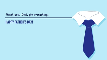 Free Minimalist Father's Day Background Design Template to Edit Online