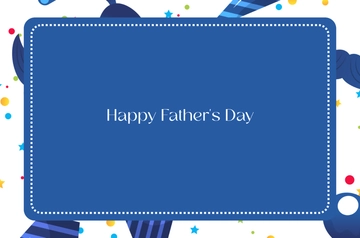 Free Professional Father's Day Banner Background Template to Edit Online