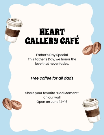 Free Father's Day Love Flyer Template to Edit Online