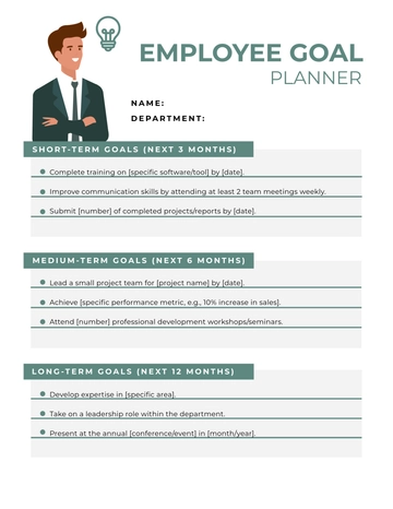 Free Employee Goal Planner Template to Edit Online