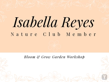Free Floral Name Tag Template to Edit Online