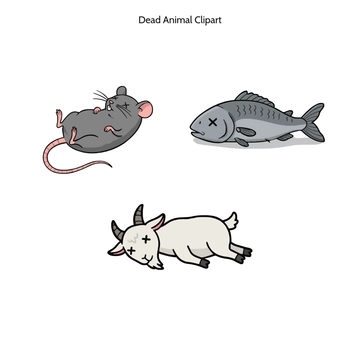 Free Dead Animal Clipart to Edit Online