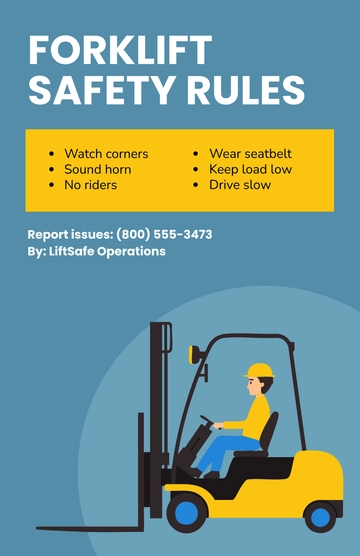 Free Forklift Poster Template to Edit Online
