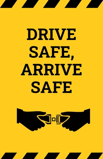 Free Traffic Safety Background Poster Template to Edit Online