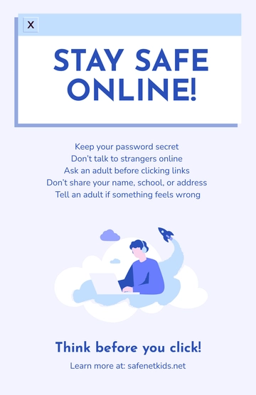 Free Internet Safety Poster Template to Edit Online