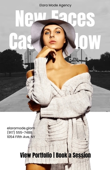 Free Girl Model Poster to Edit Online