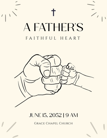 Free Father's Day Church Flyer Template to Edit Online