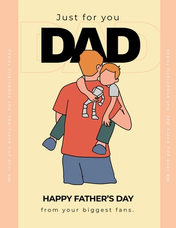 Free Father's Day Flyer for Dad Template to Edit Online