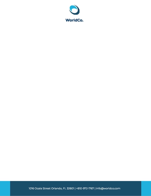 Startup Business Email Letterhead Template