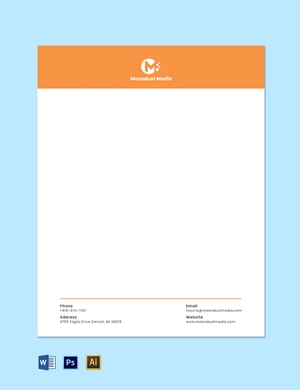 Modern Startup Letterhead Template