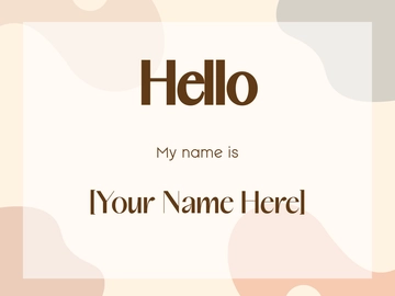 Free Aesthetic Avery Name Tag Template to Edit Online