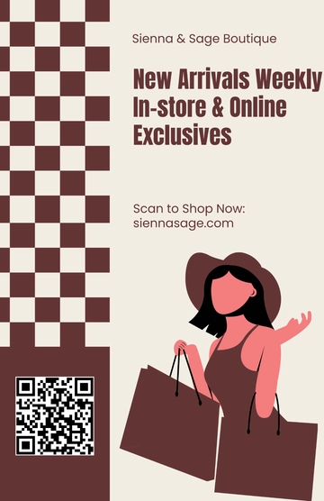 Free Girl Poster for Shop Template to Edit Online