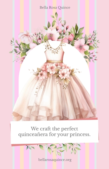 Free Girl Quinceañera Poster to Edit Online