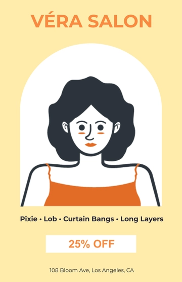 Free Girl Haircut Styles Poster to Edit Online