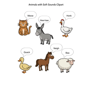 Free Animals with Soft Sounds Clipart to Edit Online