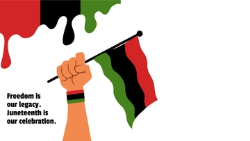 Free Transparent Juneteenth Template to Edit Online