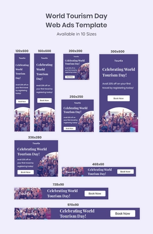 World Tourism Day Web Ads Template