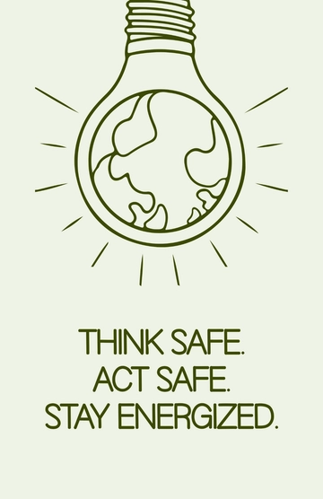 Free Power Plant Safety Poster Template to Edit Online