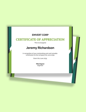 Thank You Certificate Template