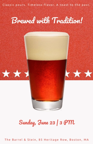 Free Vintage Beer Poster to Edit Online