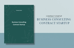 Business Consulting Contract Startup Template