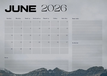 Free Photo Planner Calendar Template to Edit Online