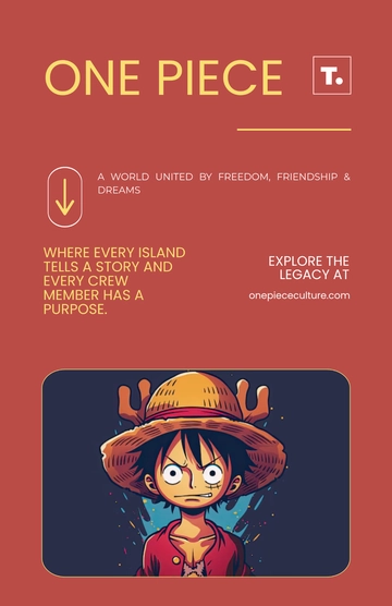 Free One Piece Culture Poster Template to Edit Online