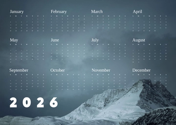 Yearly Photo Calendar Template to Download