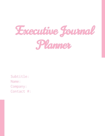Free Editable Writing Journal Planner Template to Edit Online