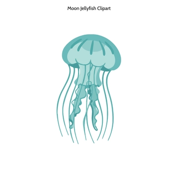 Free Moon Jellyfish Clipart to Edit Online