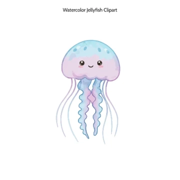 Free Watercolor Jellyfish Clipart to Edit Online