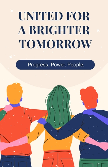 Free Beautiful Background Propaganda Poster Template to Edit Online