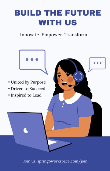 Free Simple Business Propaganda Poster Template to Edit Online
