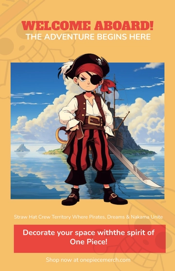 Free One Piece Decoration Poster Template to Edit Online
