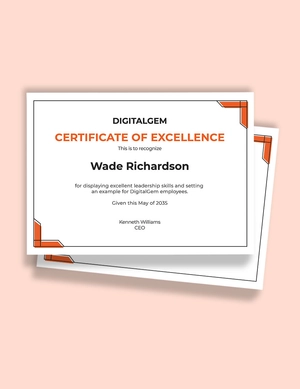 Certificate Border Design Template