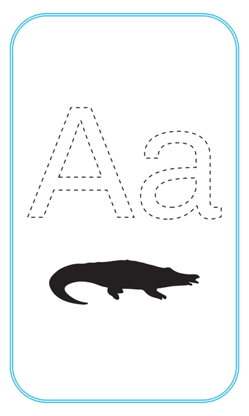Free Blank Alphabet Tracing Flashcards Template to Edit Online