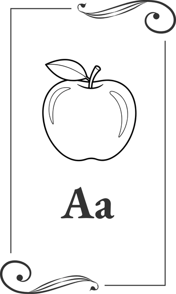 Free Coloring Alphabet Flashcards Template to Edit Online