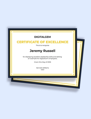 Award Certificate Border Template