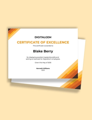 Modern Certificate Border Template