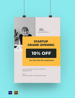 Startup Advertisement Poster Template