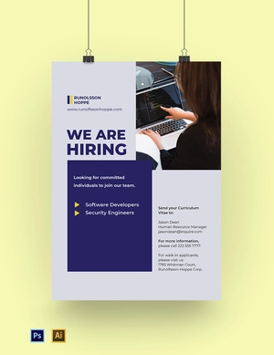 Startup Company Poster Template