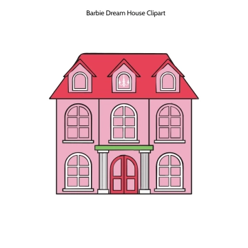 Free Barbie Dream House Clipart to Edit Online