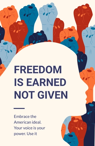 Free Modern Western Propaganda Poster Template to Edit Online