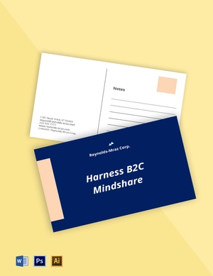 Corporate Startup Postcard Template