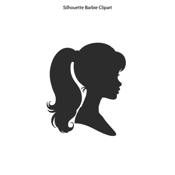 Free Silhouette Barbie Clipart to Edit Online