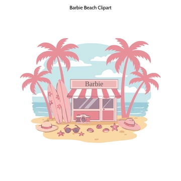 Free Barbie Beach Clipart to Edit Online