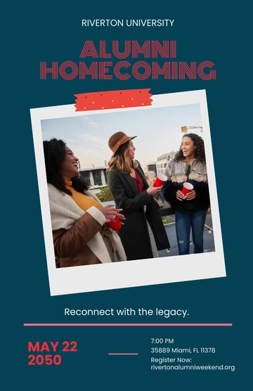 Free Alumni Homecoming Poster Template to Edit Online