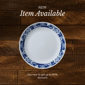 Free Blank Dining Plates Mercado Libre Photo Template to Edit Online