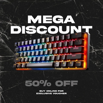 Free Computer Keyboard Mercado Libre Photo Template to Edit Online