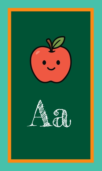 Free Alphabet Flashcards for Classroom Decor Template to Edit Online